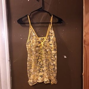 Vintage Floral See-Through Cami